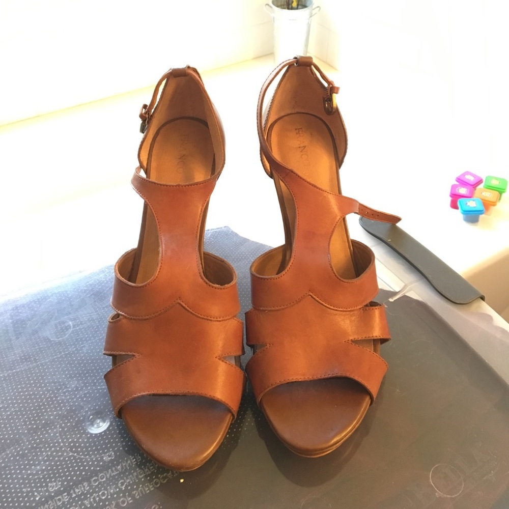 Franco Sarto leather heels EUC